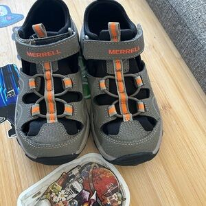 Merrell Kids' Black and Orange Water Shoes